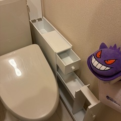 【決まりました
】キャスター付きトイレ収納の画像