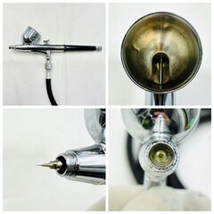 【❗️✨塗装にも使える✨❗️】ツールズアイランド Tools Island エアコンプレッサー TKF002 エアブラシ付属 動作確認済み✨の画像