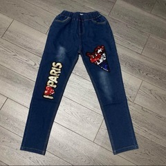 Paris Blues/ スパンコールデザイン デニムジャケット/150サイズ の画像