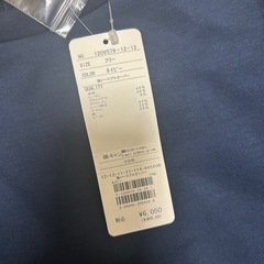 ネイビー　ブラウス　新品　フリーサイズの画像