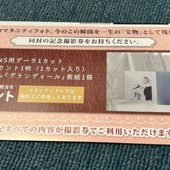 フォトスタジオ　フォセット　プレミアム撮影チケットの画像