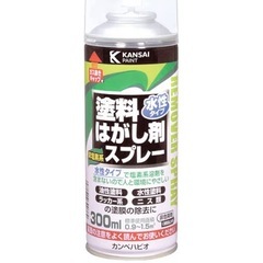 カンペハピオ(Kanpe Hapio) スプレー 塗料 水性 塗膜のはく離・除去 水性タイプ塗料はがし剤スプレー 300ML 日本製の画像