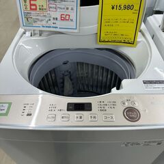 【ジャングルジャングル滋賀草津店】ジモティ来店特価!!　洗濯機　シャープ　ES-GE6E　2021　J-251065の画像