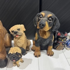 犬　招き猫　置物　まとめ売りの画像