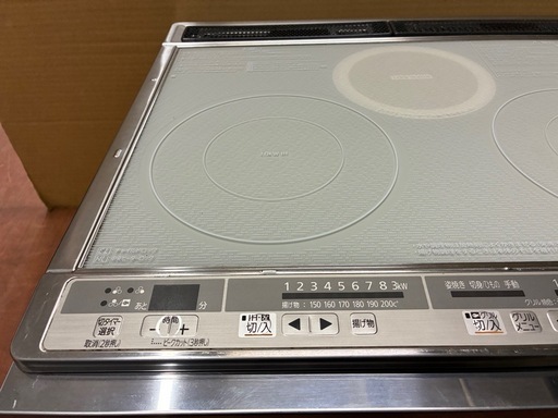 ※終了※三菱電機 IHクッキングヒーター CS-G321MS ビルトイン 2口IH＋ラジエント グリル付き ・約幅60cm×奥行き54