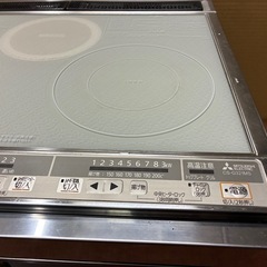 ※終了※三菱電機 IHクッキングヒーター CS-G321MS ビルトイン 2口IH＋ラジエント グリル付き ・約幅60cm×奥行き54.5cm×高さ24cm ※清掃済み！の画像