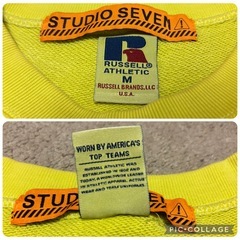✨美品・レア✨ STUDIO SEVEN × RUSSELL スウェット M 黄の画像