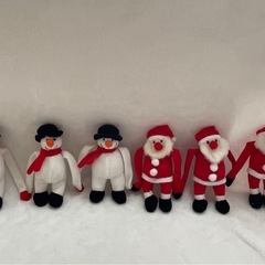 サンタ＆スノーマン　マグネットオブジェの画像
