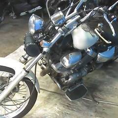 YAMAHA ビラーゴ400-2 白 エンジン始動動画 車検取得で乗れます 半額配送キャンペーン 限定 現状渡し諸経費￥0 横浜 P-Yard の画像