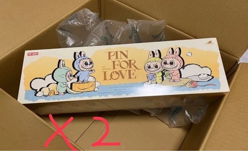 まとめ購入可　正規品ラブブPOP MART PIN FOR LOVEイニシャル　ボックス