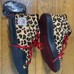 VISION×E hyphen world gallery コラボ スニーカー ヒョウ柄の画像