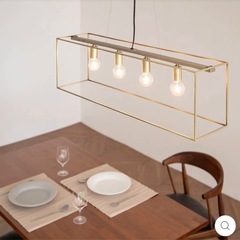 Gold Box Frame  Lightペンダントライト　オシャレの画像