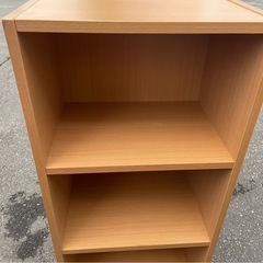 3段　カラーボックス　収納　棚　マルチ収納　本　教科書　整理　中古　2点あります！　③の画像