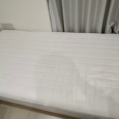 無印良品 シングルベッド 脚付きマットレス 木製脚 セットの画像