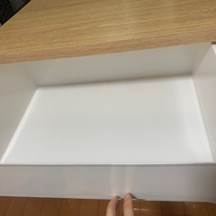 木目調3段衣類収納ケースの画像