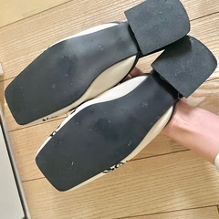 チェーン 秋冬 ローヒールミュールの画像