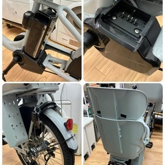🉐電動自転車🉐ブリヂストンビッケ　bikke 3段変速ギア　電動アシスト　  子供2人乗せ　ママチャリ　24インチタイヤの画像