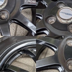 三菱アイ用　クロススピードハイパーエディションCR10&BSエコピアNS100C　タイヤ付きアルミホイール4本セットの画像