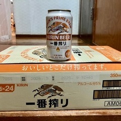 【】キリン 1番搾り350ml 24本 ケース箱入 新品 未使用 ビール お酒 酎ハイ ハイボール 発泡酒 ⑤の画像