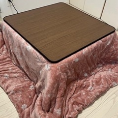 【決定しました】コタツ、こたつ布団セット(天板リバーシブル)※訳ありの画像