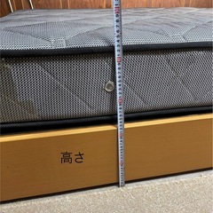 【相談中】差し上げます。セミダブル +マットレスセット引き出し収納付きの画像