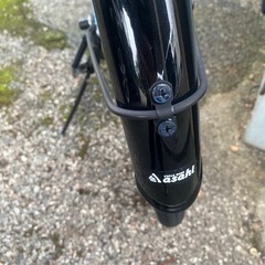 ブルー　自転車　大人　ヘルメット付き　の画像