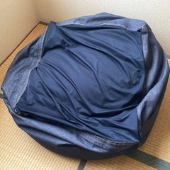 無印良品　体にフィットするソファ　綿デニム　ネイビーの画像
