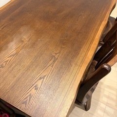 家具屋で購入したテーブル椅子セットの画像