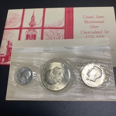 アメリカ独立200周年記念銀貨セットの画像
