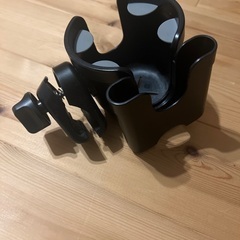 ベビーカードリンクホルダー&スマホホルダー/ブラックの画像