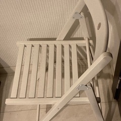 IKEA　イケア　TERJE/テリエ 折りたたみチェア ホワイトの画像