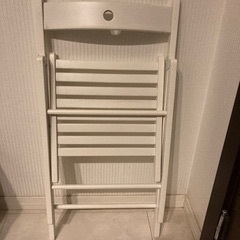 IKEA　イケア　TERJE/テリエ 折りたたみチェア ホワイトの画像
