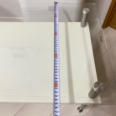 ホワイト　ローテーブル　センターテーブル　丸角の画像