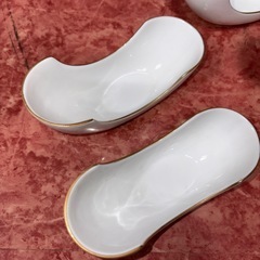 GYP1022 アダム&イブ 波型小鉢 5個セット 金縁の画像