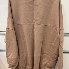 GU オーバーサイズスウェットプルオーバー(長袖) ベージュ XL レディースの画像