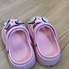 サンダル16㎝ピンクの画像