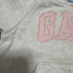GAP フード付きロンパース グレー　60サイズ3-6の画像