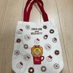 【値下げ‼️】ミスド×ハローキティコラボ　トートバッグの画像