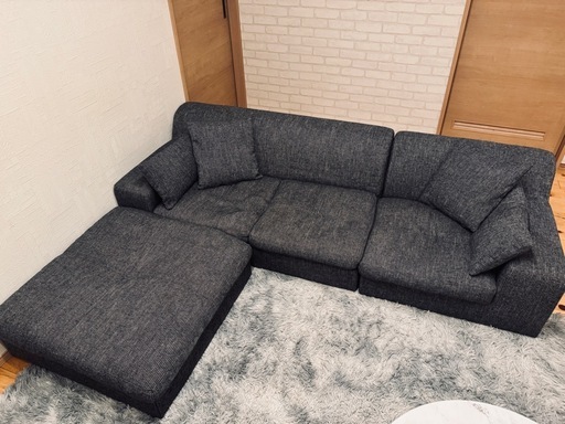 定価約6万【LOWYA】カウチソファ美品✨