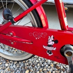 あさひイノベーションファクトリー 18インチ ミニーマウス 子供用自転車 赤の画像