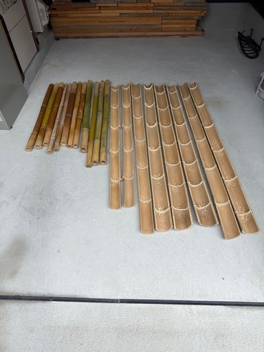 流しそうめん　竹