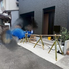 流しそうめん　竹
の画像