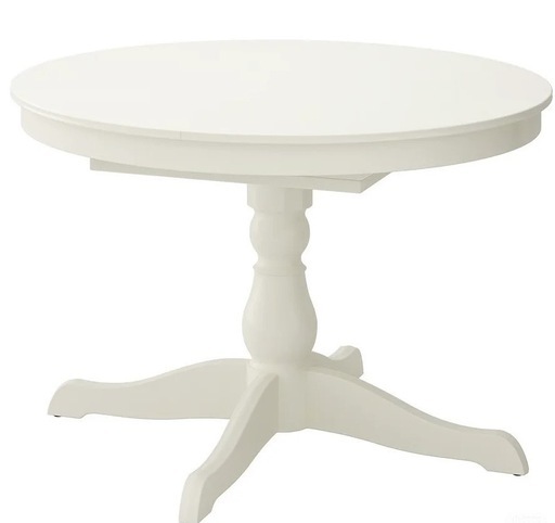 ほぼ新品IKEA円形伸長式テーブル