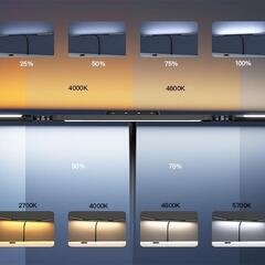 BeaNet デスクライト LED クランプ式　幅98cm 無線リモコンBNT-DEL08の画像