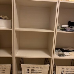  【無料】白い収納棚 4台セット まとめて引き取り希望 の画像