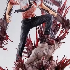 【高品質】チェンソーマン デンジ スタチュー フィギュア 血しぶき 特大ジオラマの画像