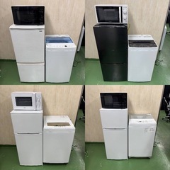 ②❤️送料設置まで無料❤️　新生活応援　学生　社会人　お薦め　冷蔵庫　洗濯機　炊飯器　レンジ　人気セットの画像