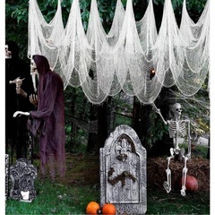 ハロウィン　蜘蛛の巣　飾りの画像