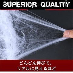 ハロウィン　蜘蛛の巣　飾りの画像