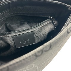 GUCCI グッチ GG柄 ショルダーバッグ ブラック ナイロンの画像